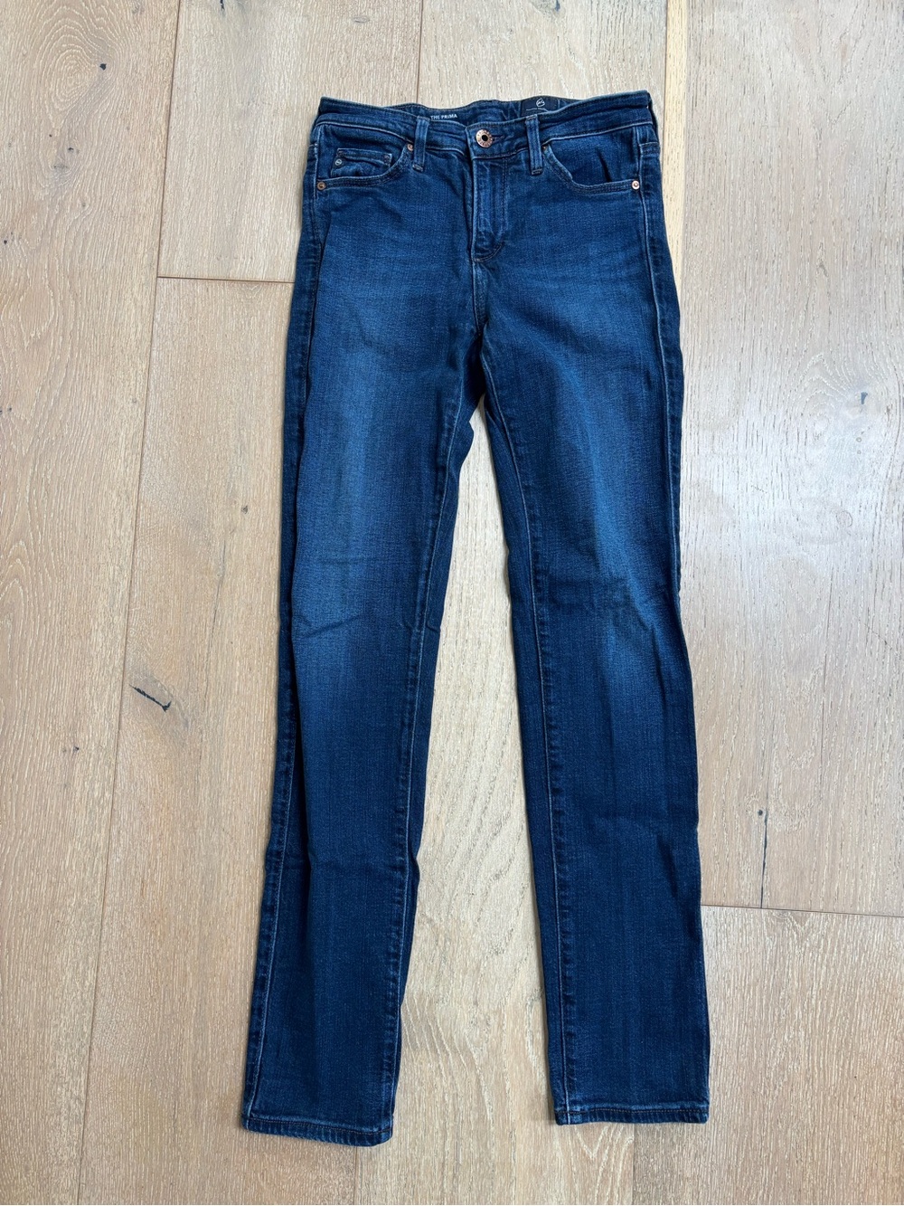 AG Slim Dark Blue Women's Jeans - Classic Stretch Denim
